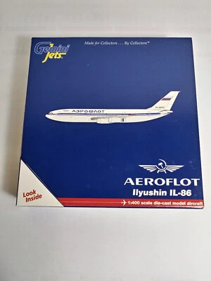 Gemini Jets 1:400 Aeroflot Ilyushin IL-86 Rare Russia Flag MINT 2010 Release NEW - Immagine 1 di 4