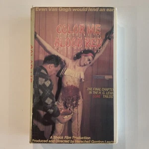 Color Me Blood Red Big Box SELTEN HORROR VHS Herschell Gordon Lewis Gore Trilogie - Bild 1 von 12