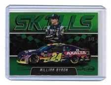 2018 Panini Certified Racing NASCAR Skills MIRROR GREEN William Byron 2/5 WOW