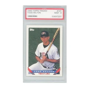 Todd Helton 1993 Topps Traded #19 RC Rookie PSA 9 Rockies 5-Time All-Star HOF - Picture 1 of 2
