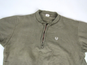 Vtg 50s 60s Penney's 1/4 Zip Sweatshirt Sz M W/ Emblem Hollywood Mod Athletic