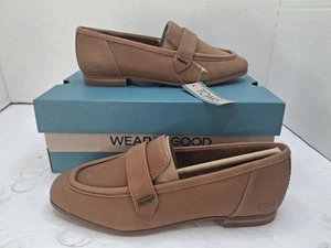 Mocasín de cuero marrón Lynette TOMS para mujer 10021703 talla 5 - Imagen 1 de 8
