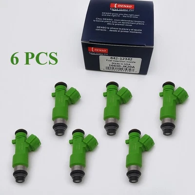 16600-JK20A New 6 × DENSO Fuel Injectors For 2009-2014 Nissan Murano 3.5L V6 Foto 1 de 4