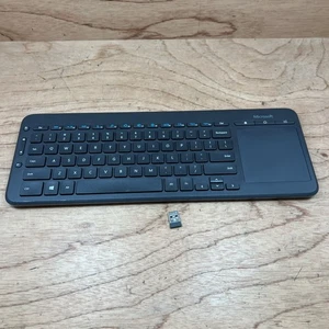 Microsoft All-in-One Media Keyboard-Wireless-Integrated Multi-touch Keypad W/USB - Picture 1 of 6