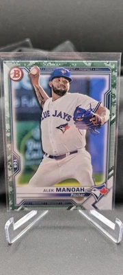 2021 Bowman - Prospects Alek Manoah #BP-27 Camo Border (RC) - Image 1 of 4