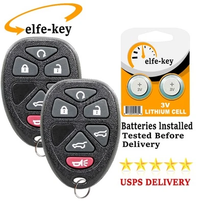 2 Llavero remoto sin llave de repuesto para GMC Yukon Cadillac Escalade 2007-2014 Foto 1 de 4