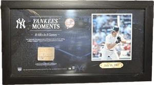 Don Mattingly Yankees Collage Framed Monument Park Brick MLB Steiner Sticker COA - Picture 1 of 12