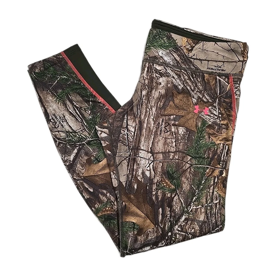 Leggings Under Armour Mujer Marrón Camuflaje Realtree Control de Olores Equipo Frío Talla L Foto 1 de 4