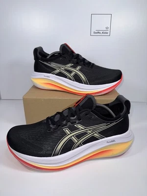 Scarpe da corsa ASICS Gel-Nimbus 27 scarpe da ginnastica - nere - taglia UK 10 - 1011B958-005 - Immagine 1 di 4