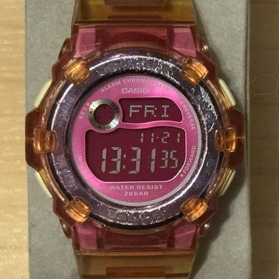 Casio G-Shock Baby-G BG-3000A Pink LCD Quartz Ladies Women's Digital Watch 3000 - Image 1 of 4