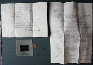 1936 Indianapolis Indiana Zahnarzt Dr. Charles Jackson 2 Buchstaben & Zahn Röntgen --- - Bild 1 von 1