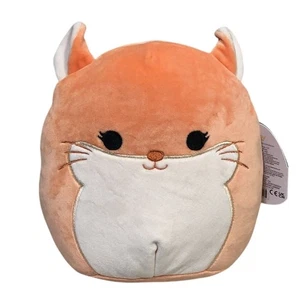 Peluche Squishmallow 8" Erica Chinchilla Naranja Suave Melocotón Roedor Nuevo con Etiquetas Nuevo Original - Imagen 1 de 7