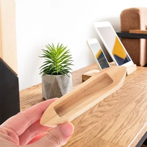 4 Stck. Kanu Modell Schreibtisch Boot Ornament Büro Holz Handwerk Schmuck - Bild 1 von 12