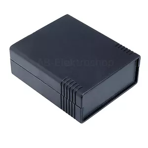 ABS Panel Kunststoffgehäuse 111 x 91 x 43mm schwarz Halbschallen Leer gehäuse - Bild 1 von 2