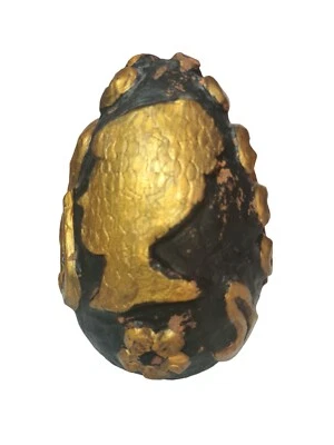 Ancienne Sculpture Fait Main Style Œuf Fabergé Année 70 - Photo 1/4