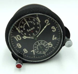 AchH 1 McHz USSR Soviet Military AirForce Aircraft 5 days Cockpit Clock #07000 - Picture 1 of 13