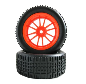 76mm Rubber Flat Rally Tire Wheel Rims 2P For HSP HPI 1/10 On-Road RC Racing Car - Picture 1 of 52