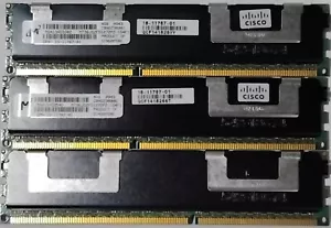 MICRON 12GB (3 X 4GB) PC3-10600R DDR3-1333 SERVER RAM - Picture 1 of 3