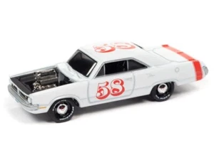 DODGE Dart Swinger - 1970 - white - Johnny Lightning 1:64 - Photo 1/6