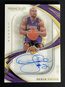 2019-20 Panini Immaculate Collection Derek Fisher Shadowbox Autographs Auto /99
