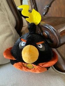 Angry Birds Space Black bird 5" Plush Stuffed Animal Doll No Sound - Picture 1 of 1