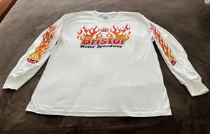 NEW Vintage XL Men's Nascar Bristol Motor Speedway Long Sleeve Shirt with Flames - Picture 1 of 7