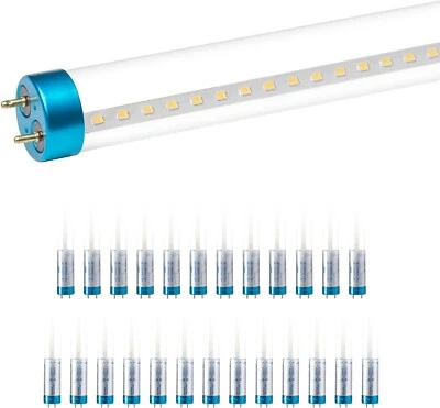 25 Hyperikon T8 LED Tube Light 2 Foot, Glass T10 T12 10W=32W, Dual & Single End - Image 1 of 4