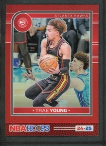 2024-25 TRAE YOUNG 38/99 PANINI HOOPS RED - Picture 1 of 2