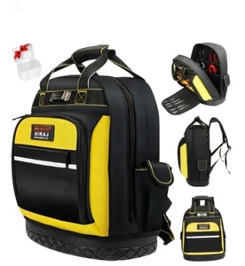 Tool Backpack,Heavy Duty Tool Backpack Bag with Waterproof Molded Base - Picture 1 of 8