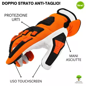 GUANTI ANTITAGLIO X MOTOSEGA STOCKER ORIGINAL TIPO MAGMA TAGLIE 9/M 10/L 11/XL - Imagen 1 de 7