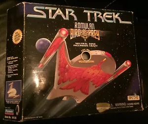 ‘97 PLAYMATES STAR TREK ROMULAN BIRD-OF-PREY NEUTRAL INCURSION CRAFT #0001287 - Picture 1 of 7