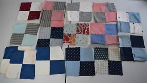3594 16 blocchi trapunta antichi 1890-1920 4 patch, tanti bei tessuti, mai usati - Foto 1 di 5