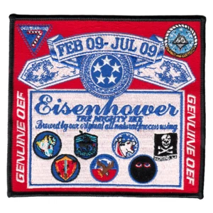 VFA-83 RAMPAGERS - THE MIGHTY IKE GENUINED OEF - FEB 09 - JUL 09 CRUISE PATCH - Picture 1 of 1