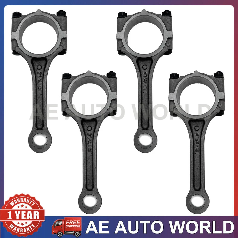 4x Connecting Rod for 1993-2010 Hyundai Accent Scoupe Kia Rio 16.L 23510-26040 - Image 1 of 4