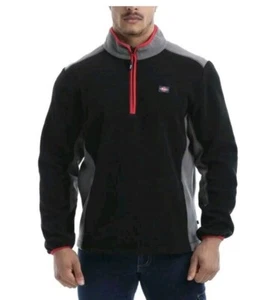 Lee Cooper Hombre Talla Grande Media Cremallera Térmico Antipíldora Polar Polar Trabajo Suéter - Imagen 1 de 16