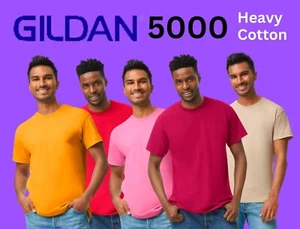 Paquete de 10 camisetas Gildan 5000 algodón pesado XXL - rojo-cardenal-dorado-rosa-arena paquete 01 - Imagen 1 de 12