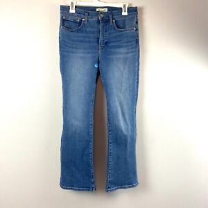 Madewell Mid-Rise Kick Out Crop Jeans In Medium Wash Women's Sz 28 Bootcut