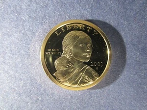 2002-S Native American Clad Sacagawea Dollar Deep Cameo MIRROR PROOF Upper Grade - Picture 1 of 2
