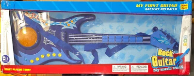 My Guitar Rock and Roll Battery Operated Blue Model HK-90290 - Brand New - Image 1 of 2