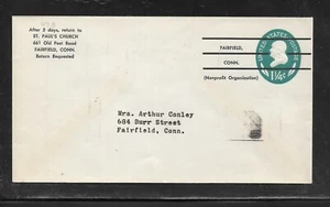 US Precancel Envelope: CT Fairfield - 3a7 1B 66 47; Used (St. Paul's Church) - Picture 1 of 1