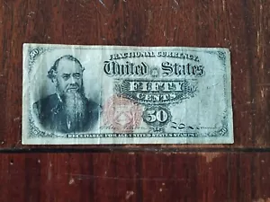 1866 50 Cents United States Fractional Currency Note - Picture 1 of 2