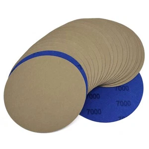 20 PIEZAS 7000 Grit 6 pulgadas Gancho Bucle Lijado Discos Lijado Seco Almohadillas de Pulido - Imagen 1 de 8