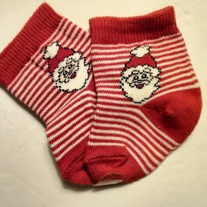 Urlaub Neugeborenes Baby Weihnachtsmann Socken Neu - Bild 1 von 5