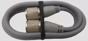 Workman 8X-3-PL-PL 3 Foot RG8X CB Radio Antenna Coaxial Cable Molded PL259 Ends - Picture 1 of 2