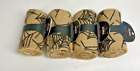 Lot of 4  Maker's Halloween Spider Web Burlap Craft Ribbon 15ft x 5in