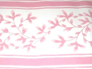 Wallpaper Border Country Chic Pink Leaf  White 554330 Abstract Cottage NIP - Picture 1 of 2