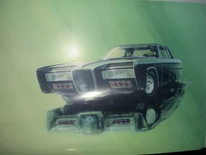 AURORA MODEL GREEN HORNET KATO BLACK BEAUTY AUTOMALEREI FARBLITHOGRAPHIE POSTER - Bild 1 von 6