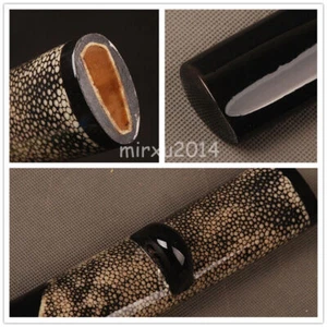 Funda Saya Piel Rayskin Negra con Cuerno para Espada Katana Samurai Japonesa 09 - Imagen 1 de 7