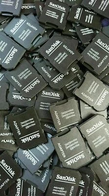 Lotto x1 x3 x5 x10 x20 pezzi LETTORE ADATTATORE SANDISK x MEMORIA MICRO SD SDXC - Immagine 1 di 4