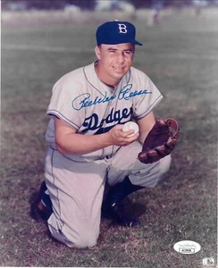 BROOKLYN DODGERS PEE WEE REESE SIGNED 8x10 JSA COA AUTHENTIC AUTOGRAPH HOF - Picture 1 of 2